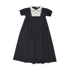 Analogie By Lil Legs Bib Maxi Short Sleeve - Navy