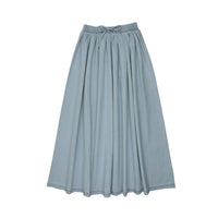 Analogie By Lil Legs Denim Drawstring Maxi - Light Wash