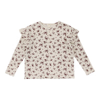 Lil Legs Ruffle Shoulder Tee Cluster Floral