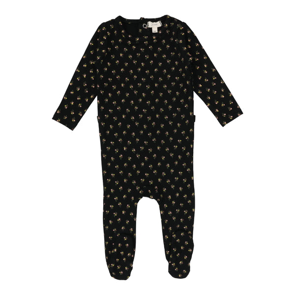 Lil Legs Floral Footie Floral