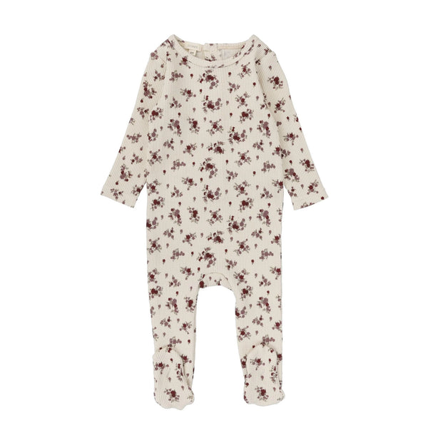 Lil Legs Floral Cluster Footie Floral Cluster