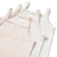 LILETTE BY LIL LEGS GIRLS COLORED UNDERSHIRT (Pink tint)