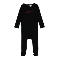 Lil Legs Gnite Footie Black/Red