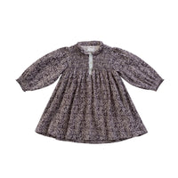 Kipp Grape Smocked Crinkle Dress