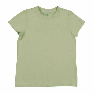 Bonjoy Colored Jean Short Sleeve T-Shirt - Girl - Green