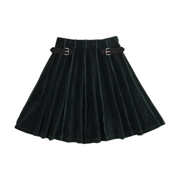 Bopop Buckle Collection Hunter Green Skirt