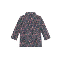 Lil Legs Printed Mocknecks Grey Floral