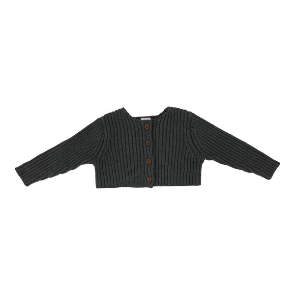 Analogie By Lil Legs Rib Knit Shrug Grey