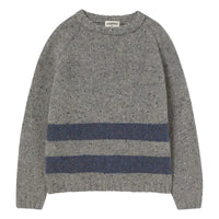 Little Cozmo Grey Blue-Tweed Tricot Sweater