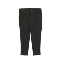 Lil Legs Knit Pants With Seam Heather Grey