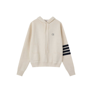 Coco Blanc Hooded Sweater - Tan CB4073