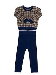 Klai Blue Plaid Set