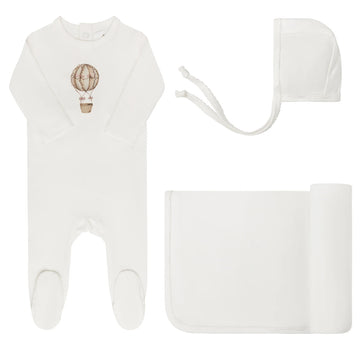 Aurora Ivory/Pink Take Me Home Set Cotton French Terry Hot Air Balloon Collection