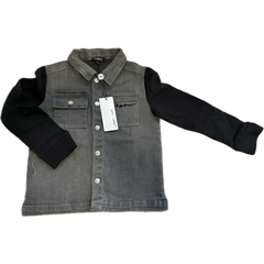 Jaybee Grey/ Black Denim Shirt