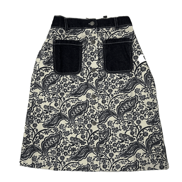 The New Society Majestic Paisley Jaipur Special Denim Skirt