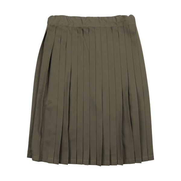 Kin + Kin Taupe Pleated Skirt (K113)