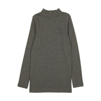 Kin + Kin Heathered Grey Mock Turtlenceck