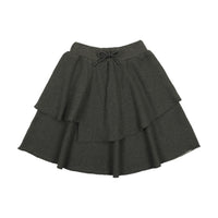 Kin + Kin Heathered Grey Layered Skirt