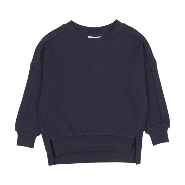 Kin + Kin Blue Tonal Sweatshirt W Applique (K100)