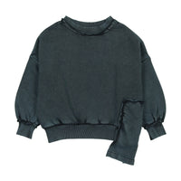 Farren + Me Washed Black Washed Edge Sweatshirt