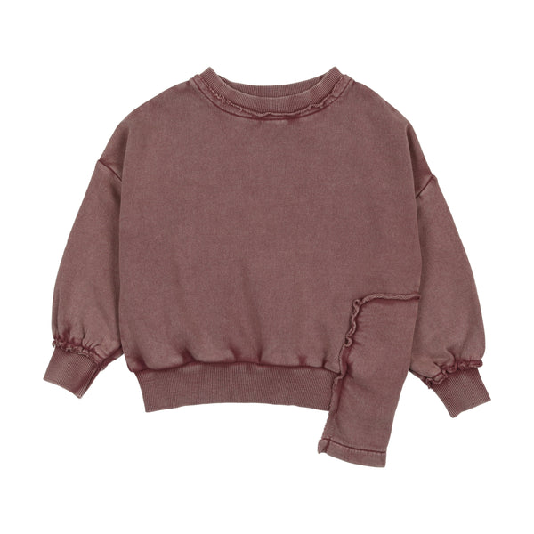 Farren + Me Washed Purple Washed Edge Sweatshirt