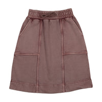 Farren + Me Washed Purple Washed Edge Skirt