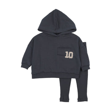 Kin and Kin Navy Hooded Sweatshirt Set