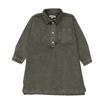 Kin and Kin Washed Green Shirt Dress (SEE DESCRIPTION B4 BUYING)