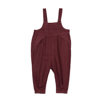 Kin and Kin Washed Burgundy Baby Overall