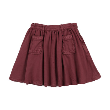 Kin and Kin Washed Burgundy Girls Skirt