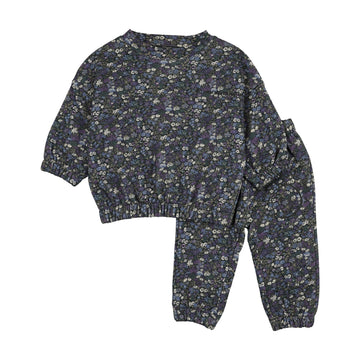 Farren and Me Navy Liberty Print French Terry 2-Piece Set