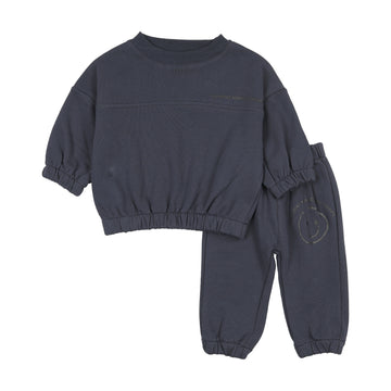 Farren and Me Navy French Terry 2-Piece Set