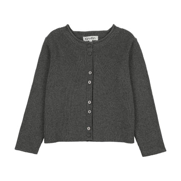 Kin + Kin Girl's Knit Cardigan - Grey