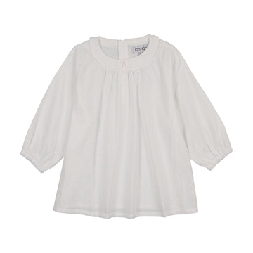 Kin and Kin White Ruffled Collar Shirt