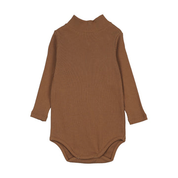 Farren and Me Ochre Mockneck Onesie