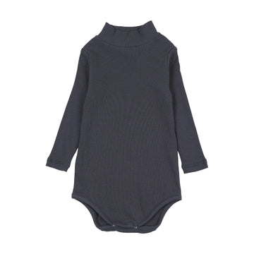 Farren and Me Navy Mockneck Onesie
