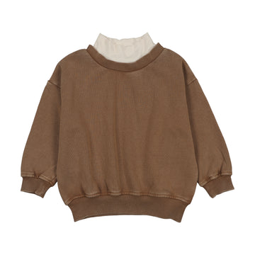 Farren and Me Ochre Oversized Turtleneck Sweatshirt