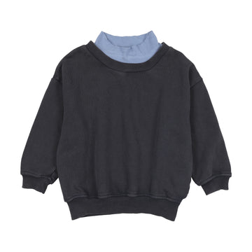 Farren and Me Navy Oversized Turtleneck Sweatshirt