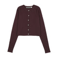 Urban Edge Knit Cardigan Mulberry