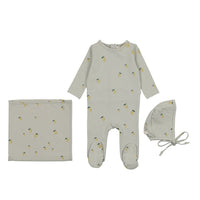 Lilette By Lil Legs Printed Fruit Layette Set Mint