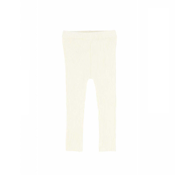 Lil Legs Basic Knit Leggings Cream