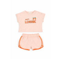 Wander + Wonder Pink Lemonade Baby Tank Set