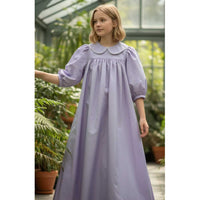Jouet Lilac Gown With Crochet Trim Peter Pan Collar