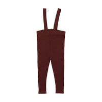 Lil Legs Suspender Leggings Burgundy