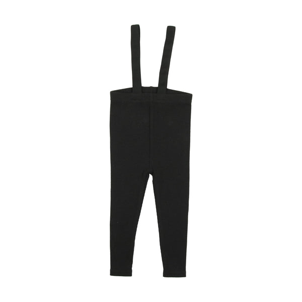 Lil Legs Suspender Leggings Black