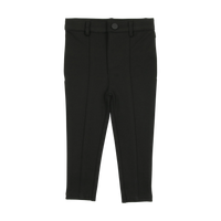 Lil Legs Black Boys Basics Ponte (Knit) Husky Pants With Seam