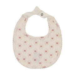 Lilette Geo Floral Print Bib - Cream/Pink