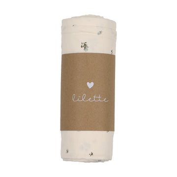 Lilette Rosebud Bassinet Sheet - Rosebud Blue