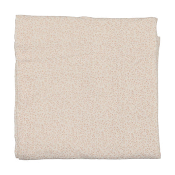 Lilette Leaf Trail Muslin Swaddle - Cream/Pink