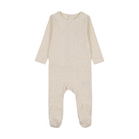 Lilette Leaf Trail Footie - Cream/Pink